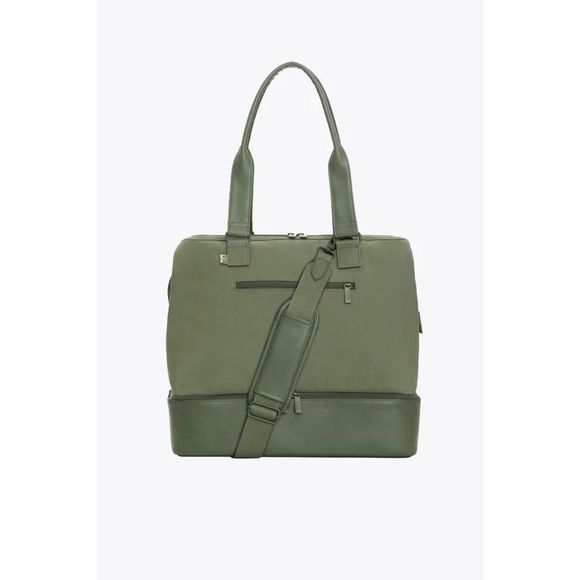 BEIS Handbags - NWT Beis Mini Weekender in Olive Green